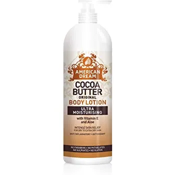 10. American Dream Cocoa Butter original body lotion avec vitamin E & Aloe