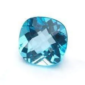 5MM CUSHION CUT BABY SWISS BLUE TOPAZ LOOSE GEMSTONE