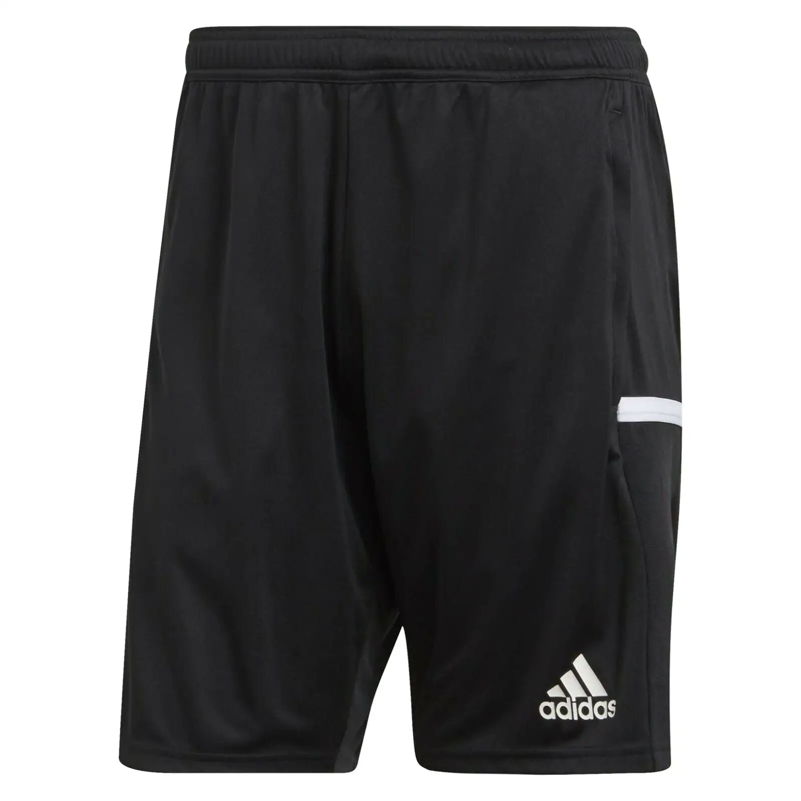 adidas T19 Football Shorts Sports Teamwear Mens 3P Pockets Black Zip Eco