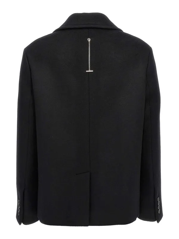 Alexander Mcqueen Felt Double-Breasted Coat