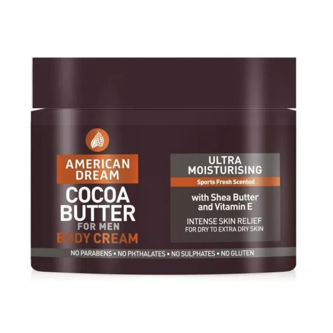 American Dream Crème Corporelle Au Beurre De Cacao Pour Homme 500ml