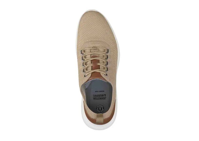 Amherst Taupe Knit Lace-Up Sneaker