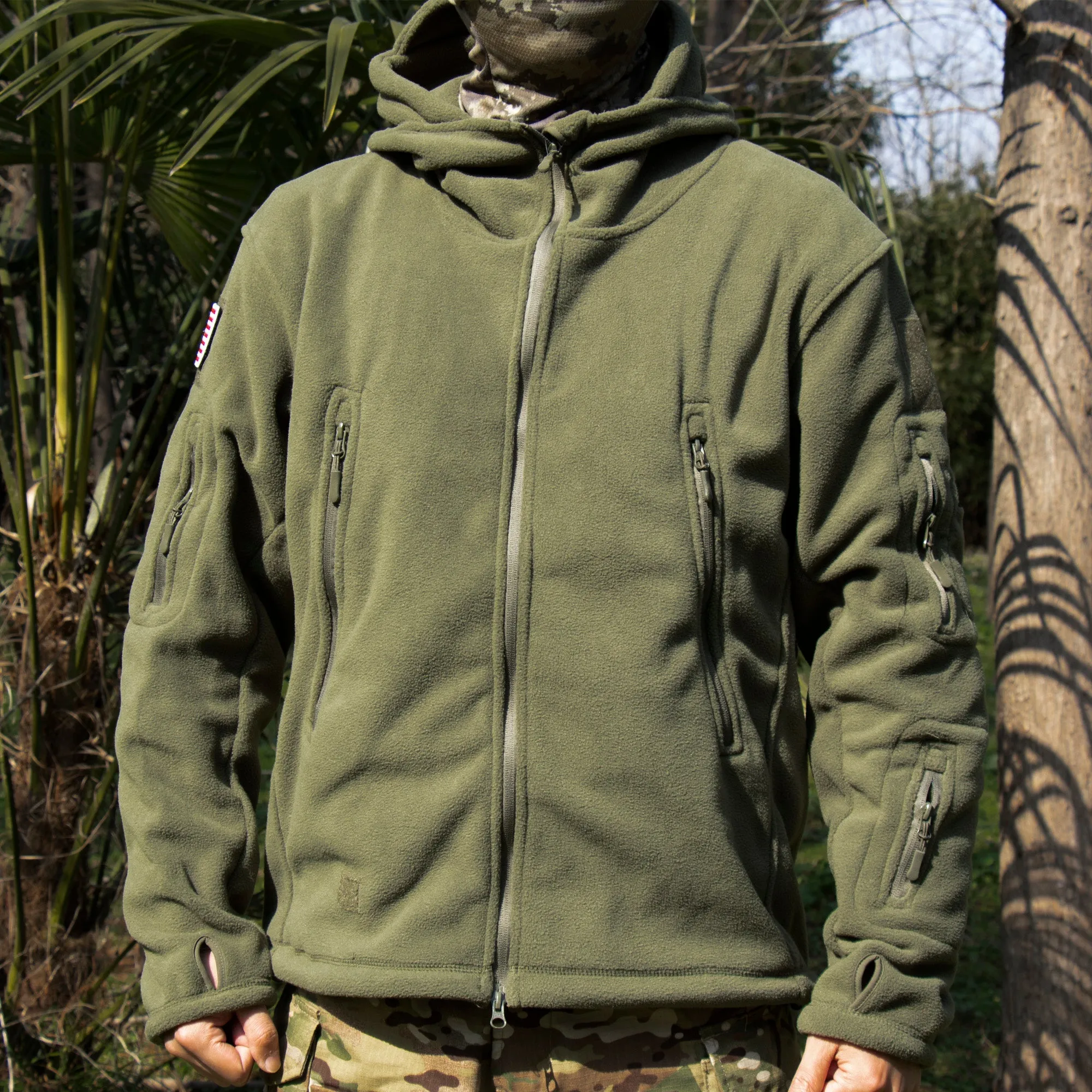 Archon Warm Fleece Hooded Tactical Military Jacket Coat