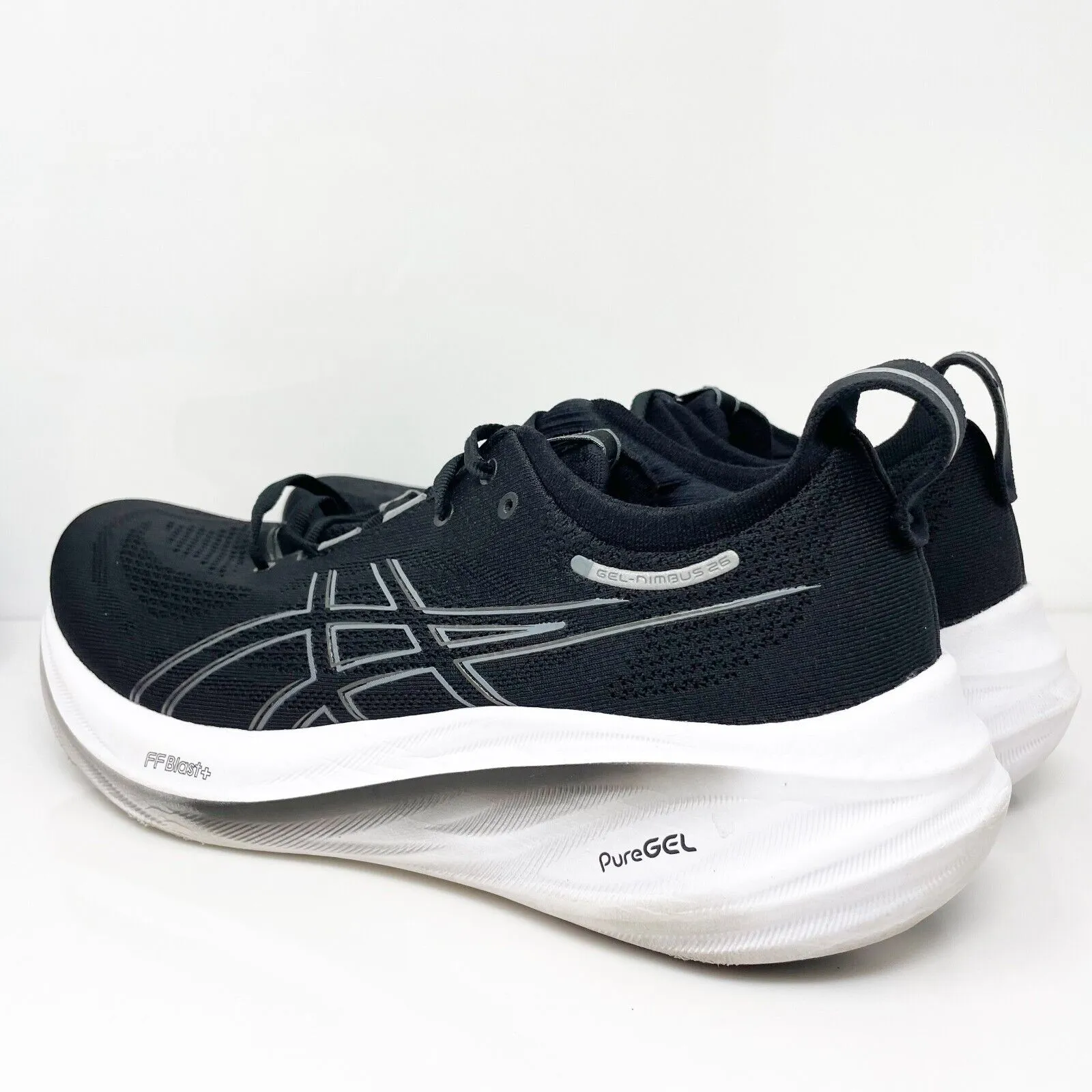 Asics Mens Gel Nimbus 26 1011B794 Black Running Shoes Sneakers Size 11.5