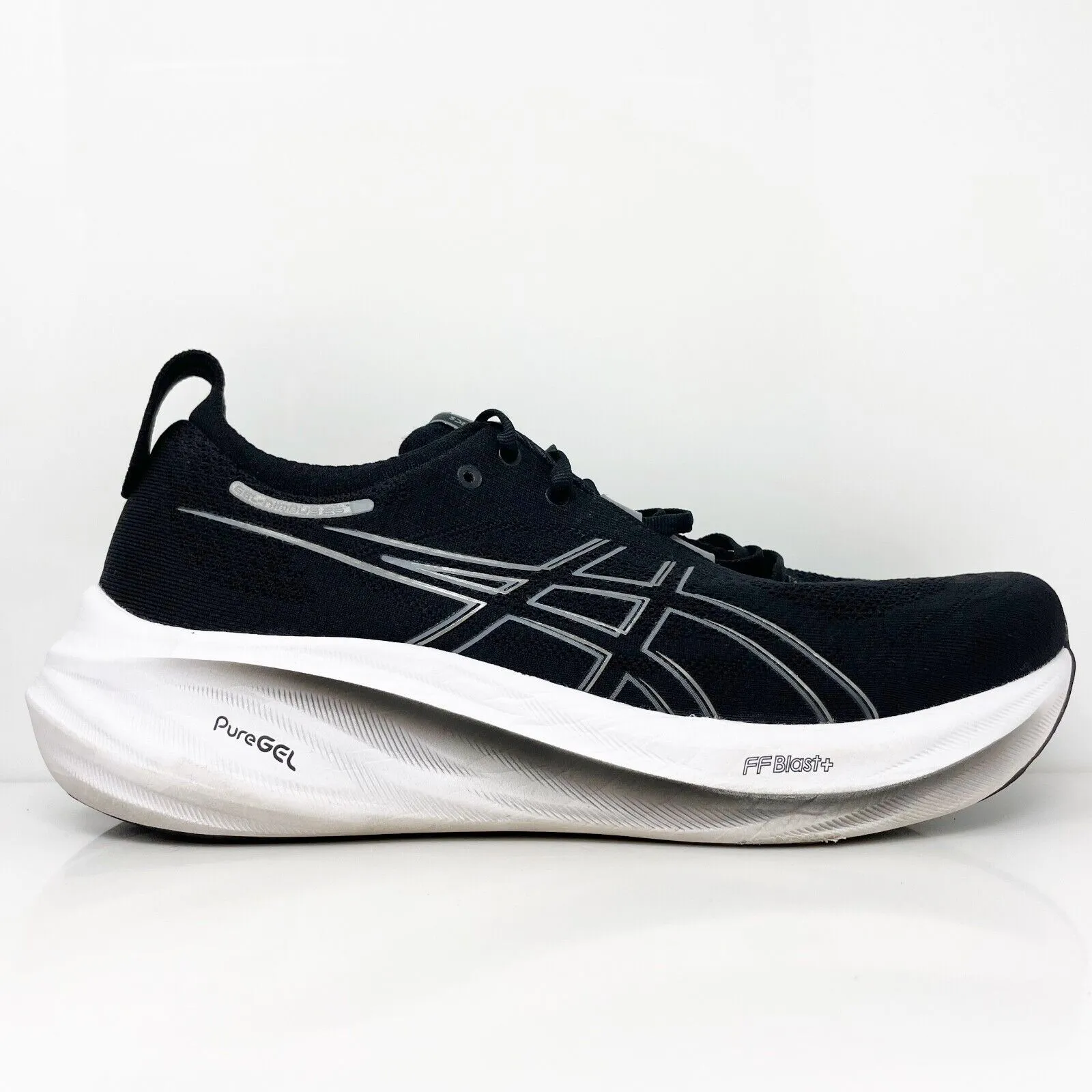 Asics Mens Gel Nimbus 26 1011B794 Black Running Shoes Sneakers Size 11.5