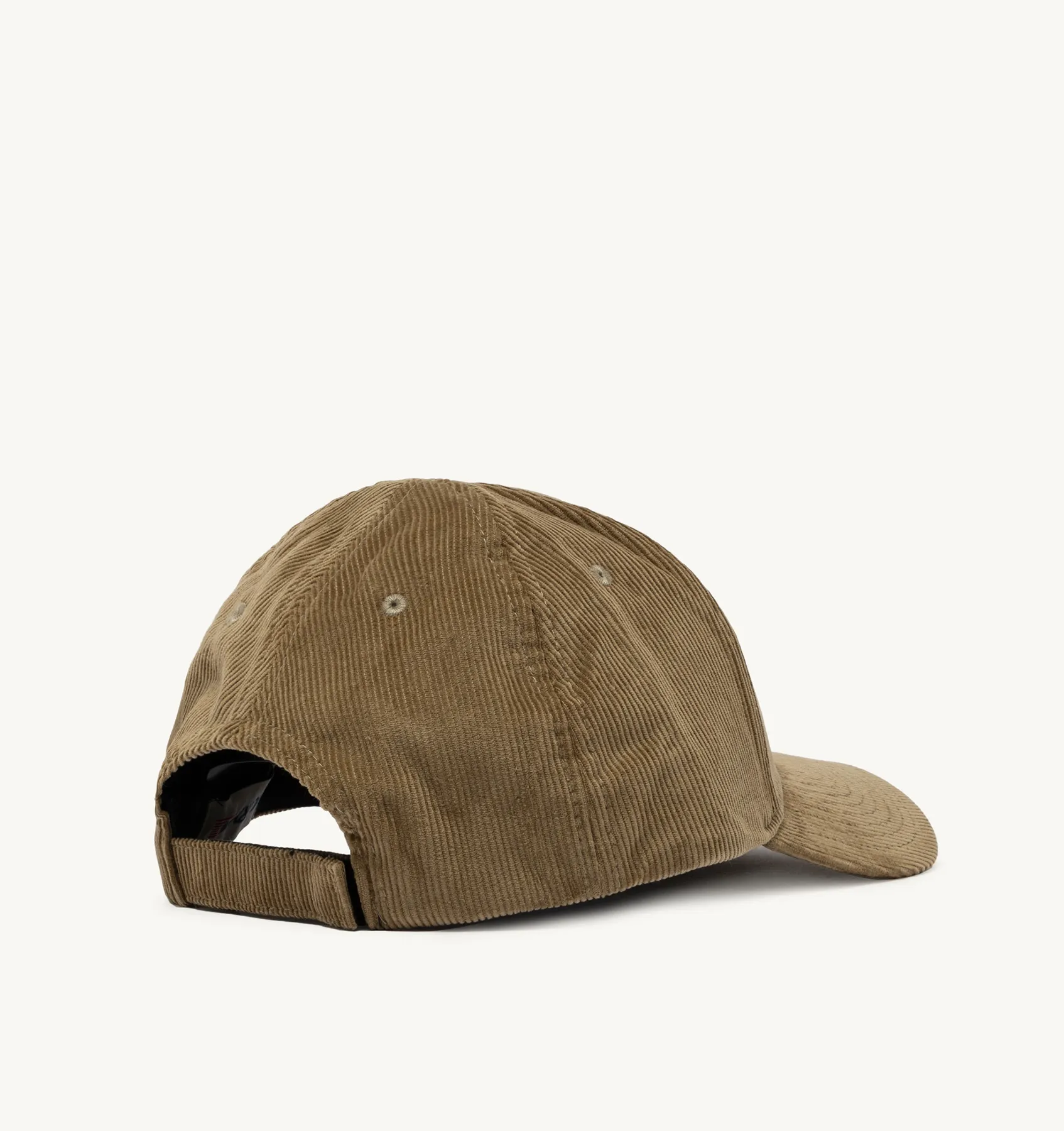 AUTRY APPAREL WOMAN  BASEBALL CAP IN EMBROIDERED BEIGE CORDUROY