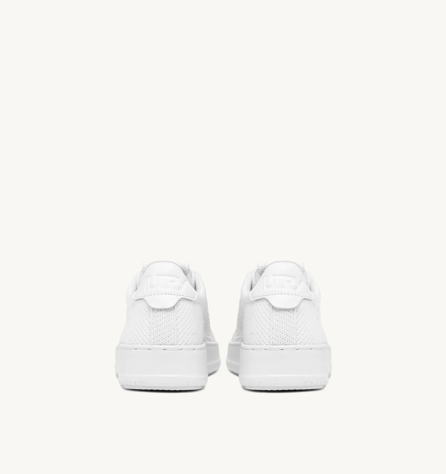 AUTRY EDITOR'S PICKS WOMAN WOMAN  EASEKNIT MEDALIST LOW SNEAKERS IN WHITE FABRIC