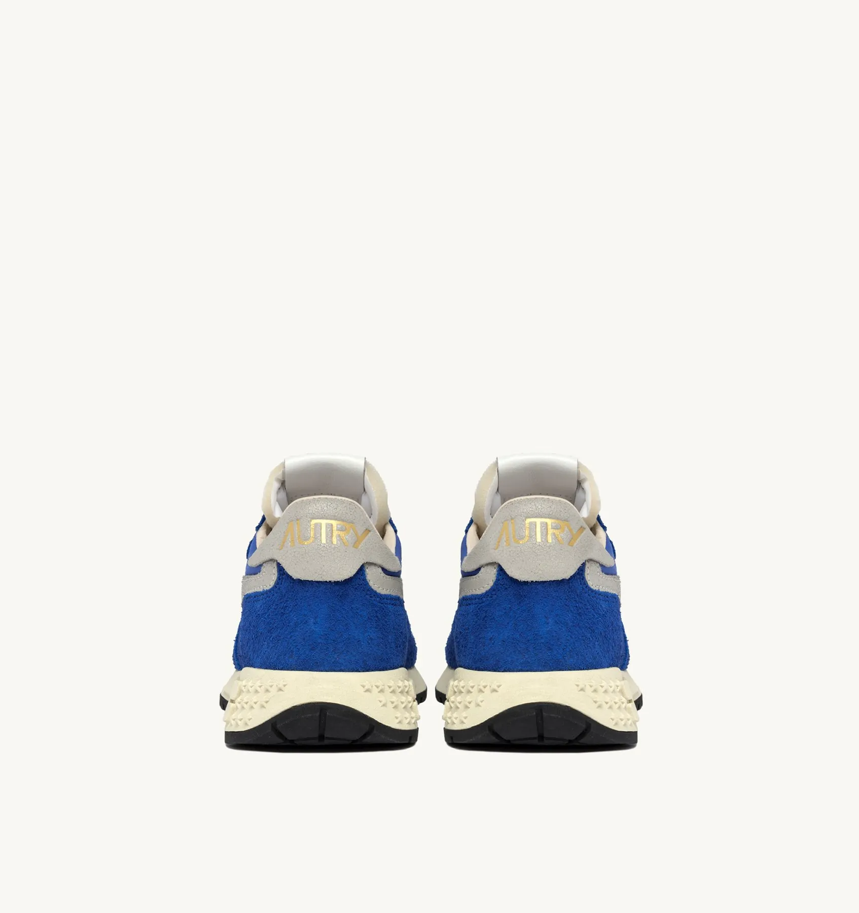 AUTRY SNEAKERS WOMAN  REELWIND LOW SNEAKERS IN BLUE NYLON AND SUEDE