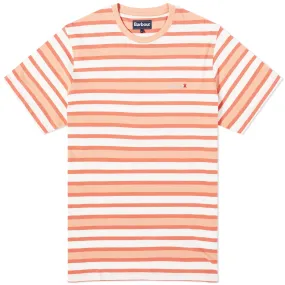 Barbour Crundale Stripe T-ShirtFaded Orange