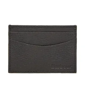 Barbour Grain Leather Card HolderBlack