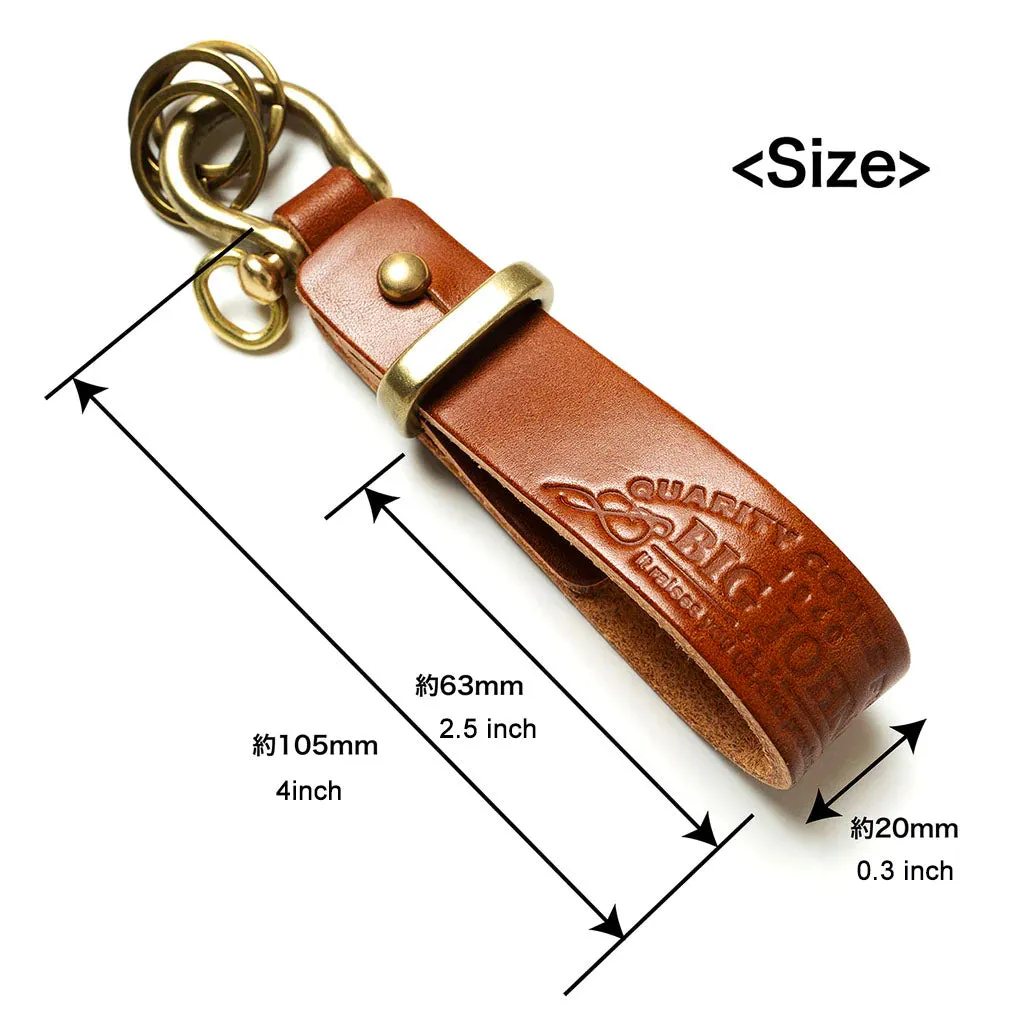 Big John - Key Ring Himeji Leather Natural