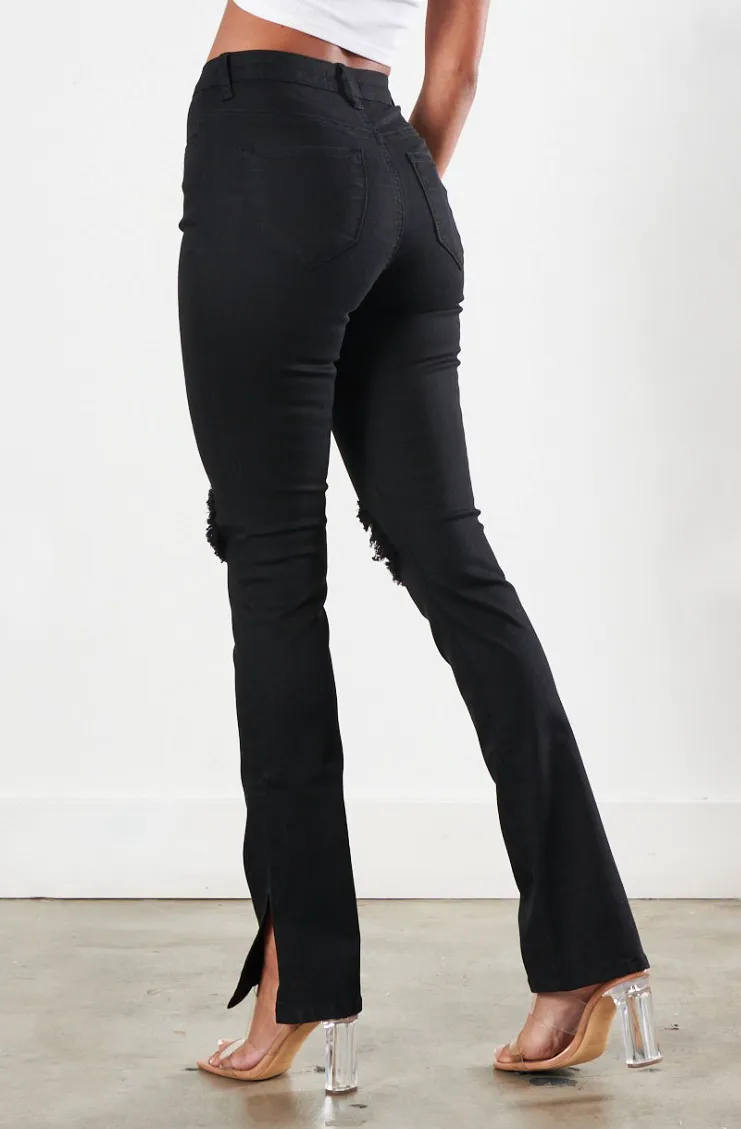 Billie Distressed Bootcut Jeans