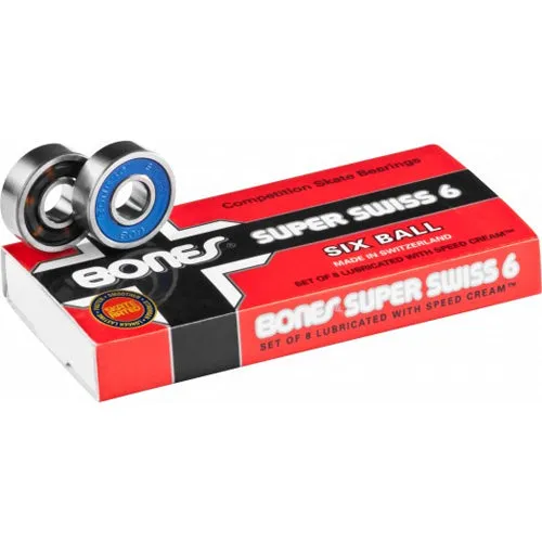 Bones Bearings Super Swiss 6-Ball 8 Pack