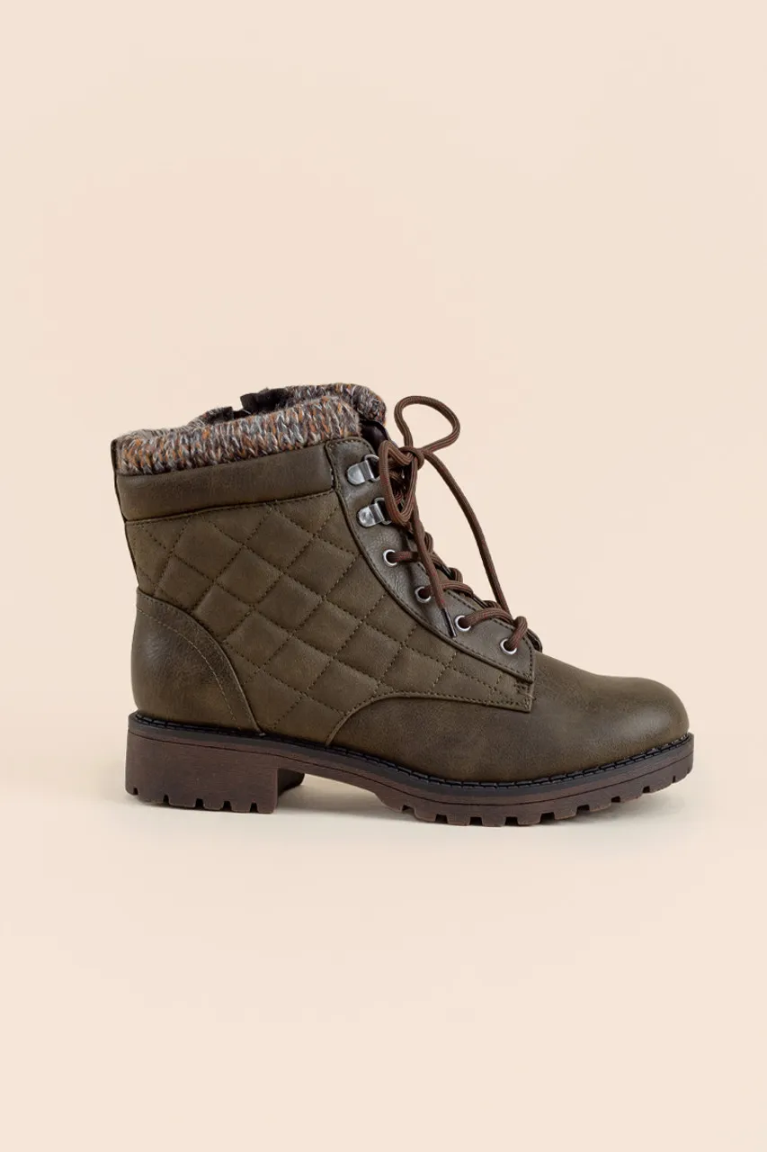 Brianne Quilted Hiker Boots