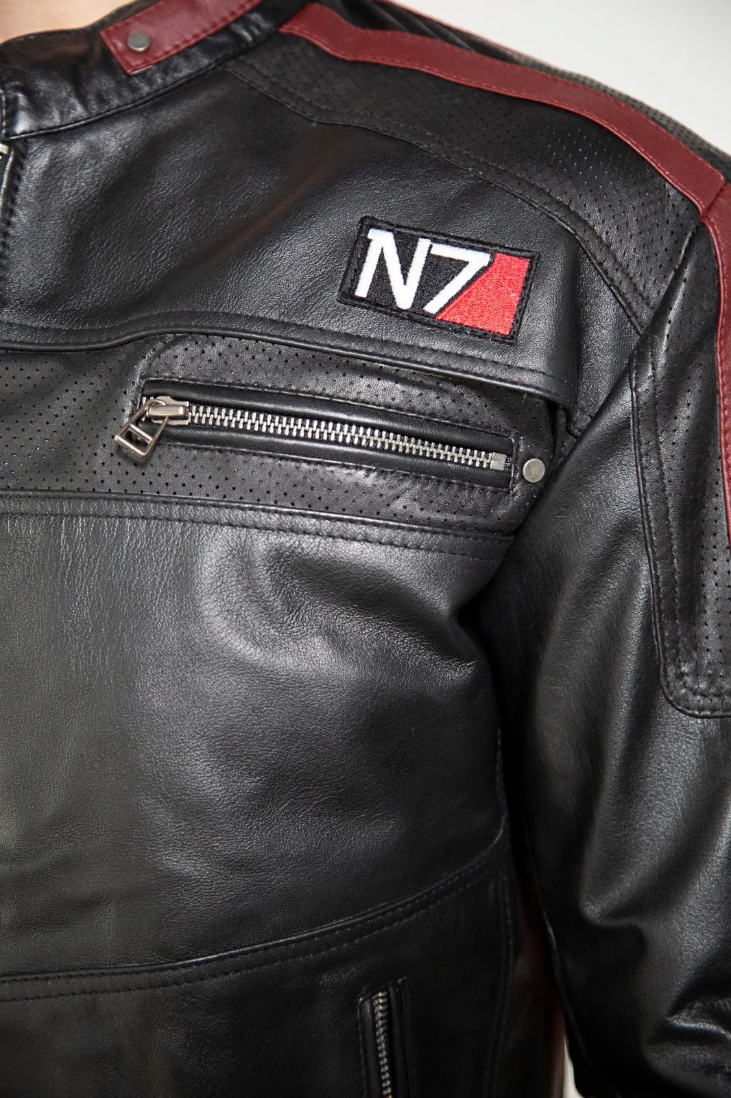 Buy Mens Commander Shepard Mass Effect N7 Leather Jacket | BioWare