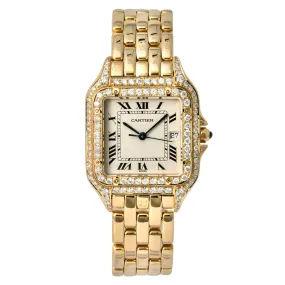 CARTIER PANTHERE 27mm 18K Yellow Gold 1.20TCW DIAMOND Watch