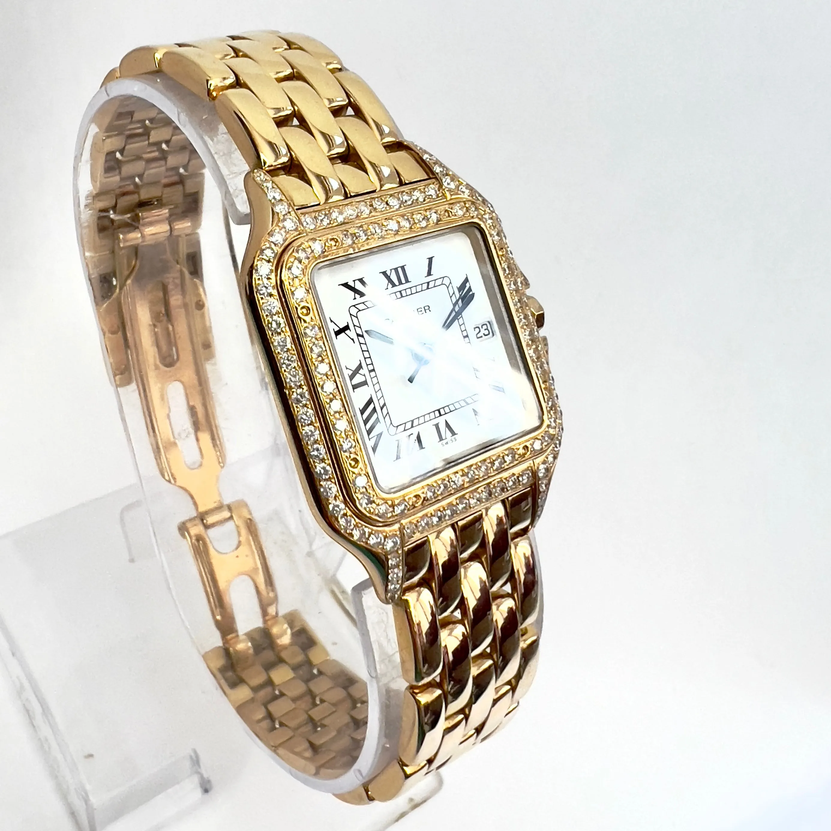 CARTIER PANTHERE 27mm 18K Yellow Gold 1.30TCW Diamond Watch