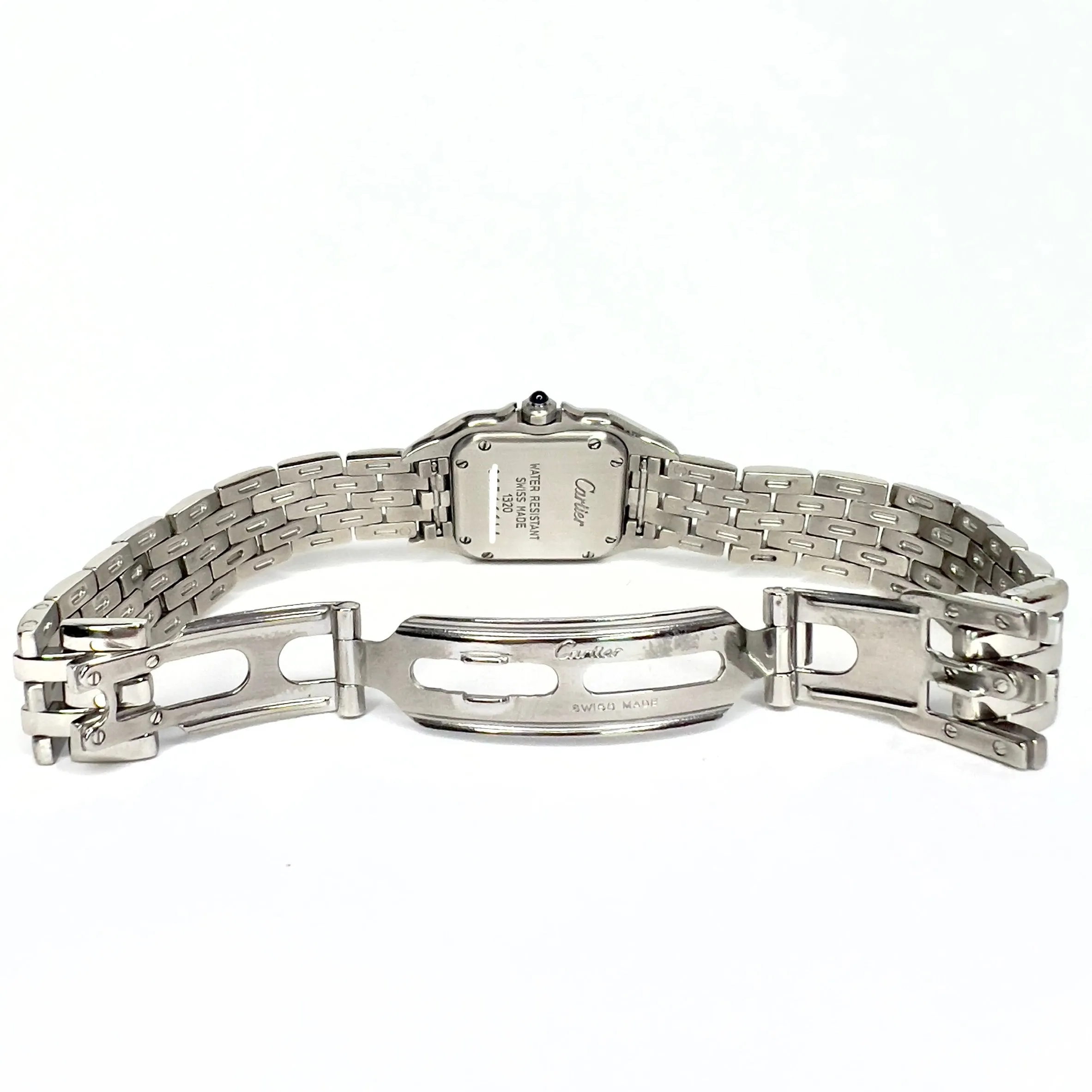 CARTIER PANTHERE Quartz 23mm Steel 0.55TCW Diamond Watch