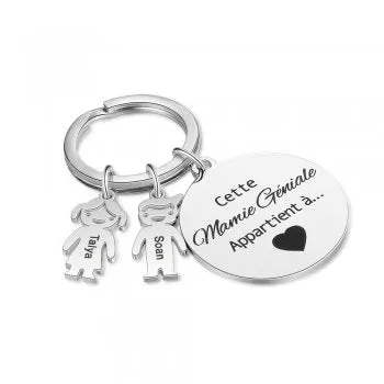 CAS102716 - Personalized Kiddies keyring, Stainless Steel