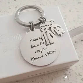 CAS102716 - Personalized Kiddies keyring, Stainless Steel