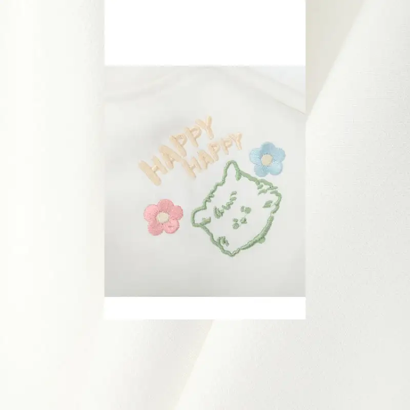 Cute Spring White Bear Shorts MK19174