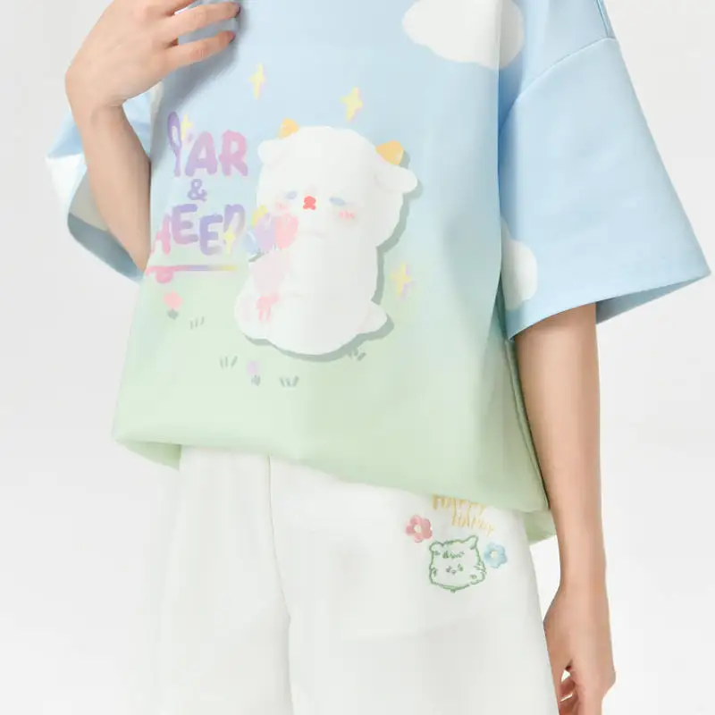 Cute Spring White Bear Shorts MK19174