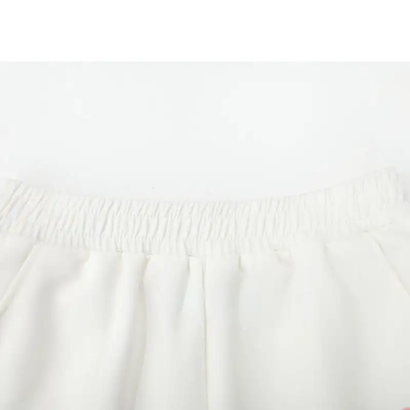 Cute Spring White Bear Shorts MK19174