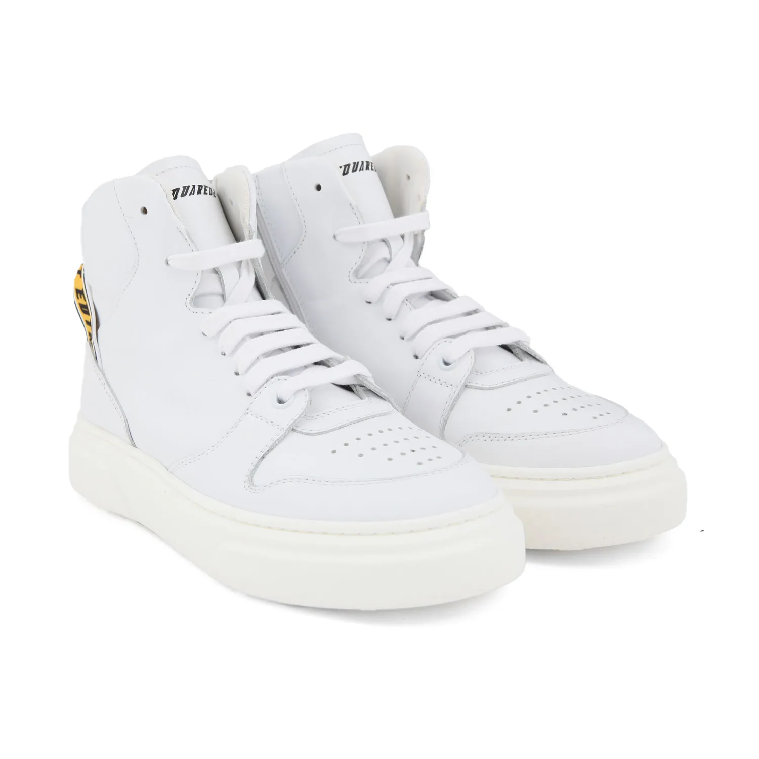 Dsquared2 White Unisex High-Top Sneaker