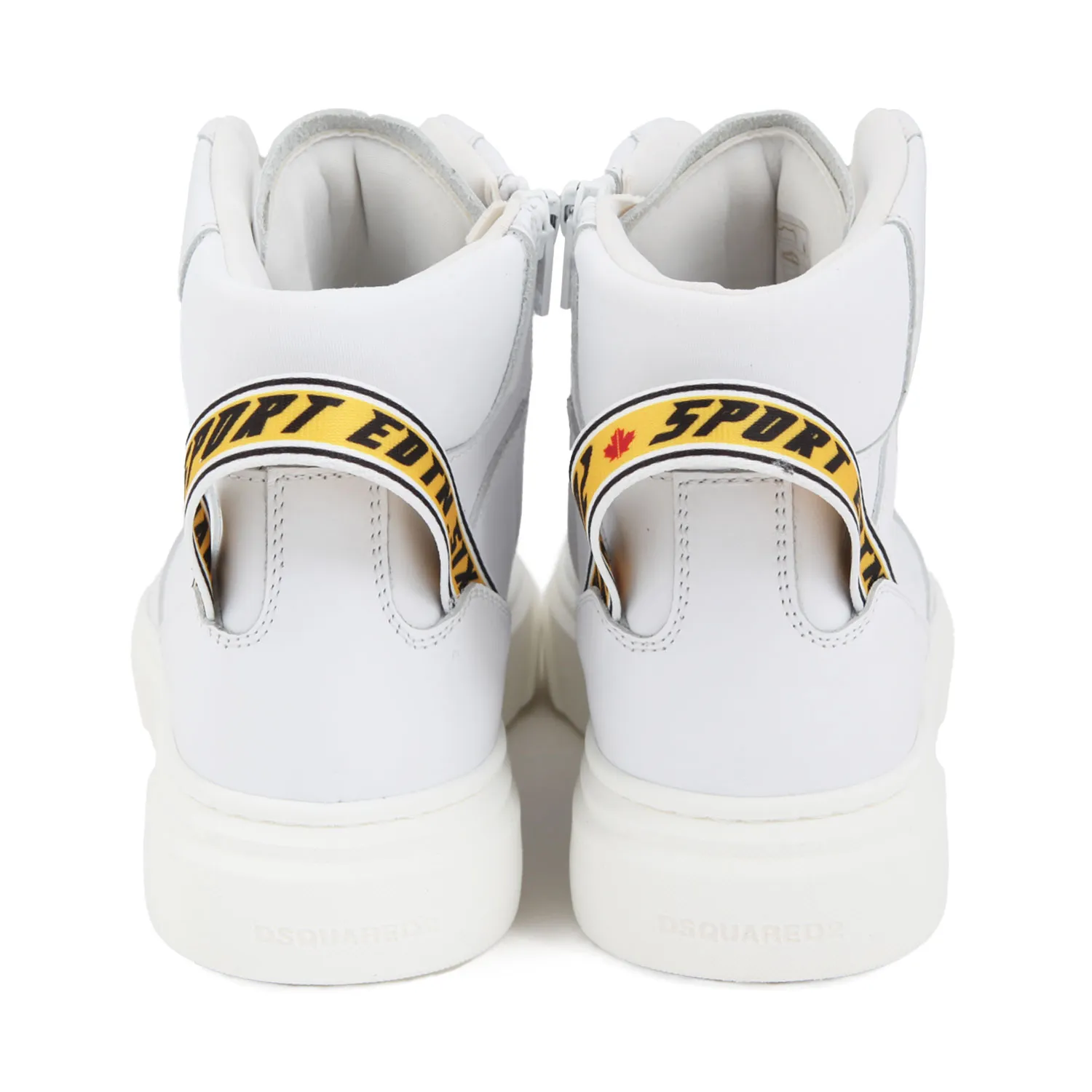 Dsquared2 White Unisex High-Top Sneaker