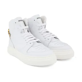 Dsquared2 White Unisex High-Top Sneaker