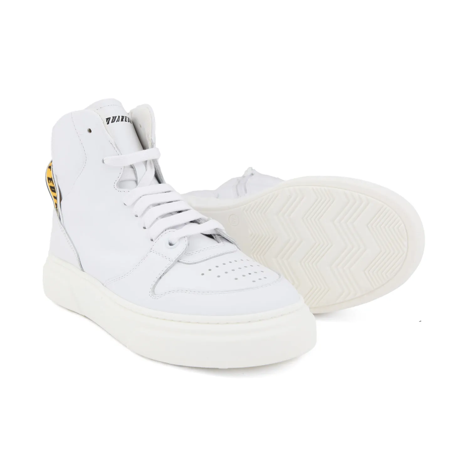 Dsquared2 White Unisex High-Top Sneaker