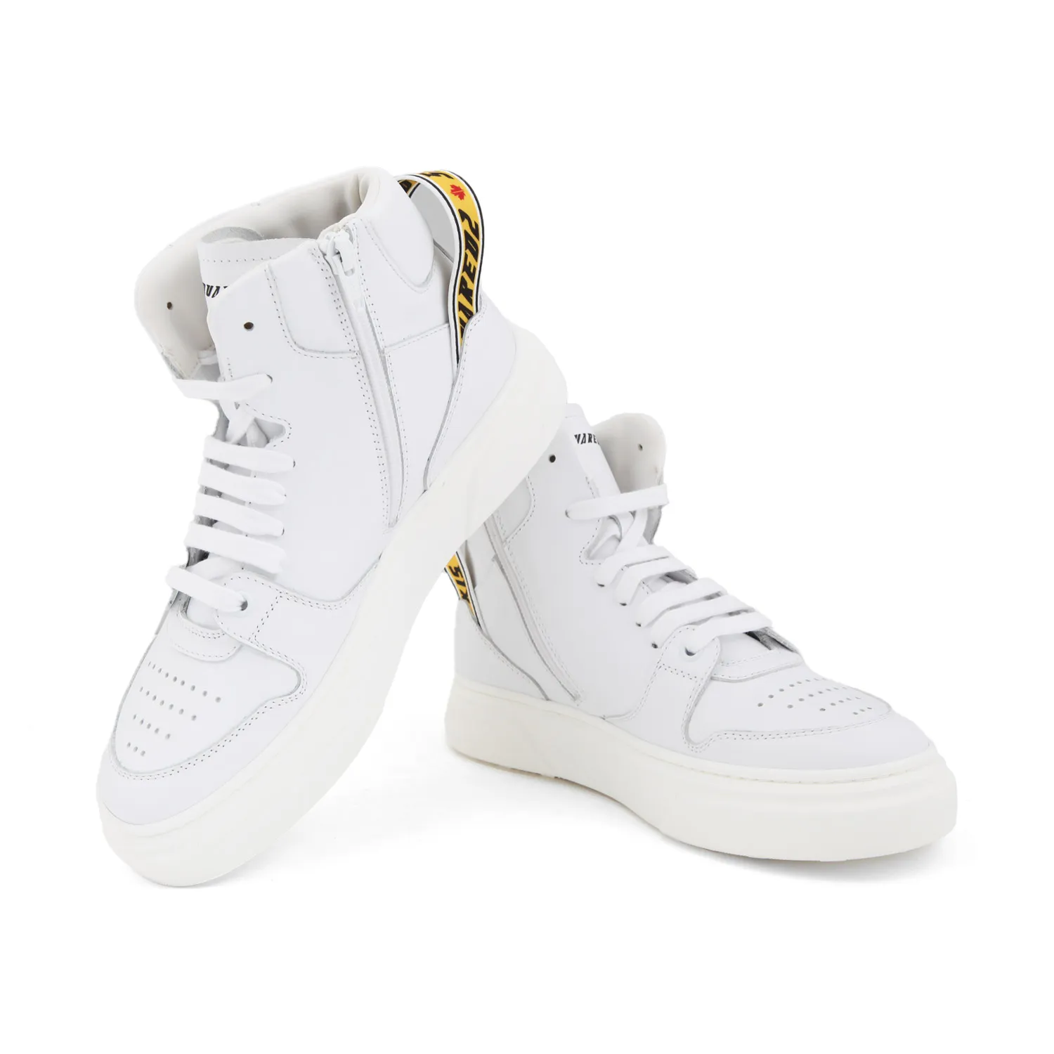 Dsquared2 White Unisex High-Top Sneaker