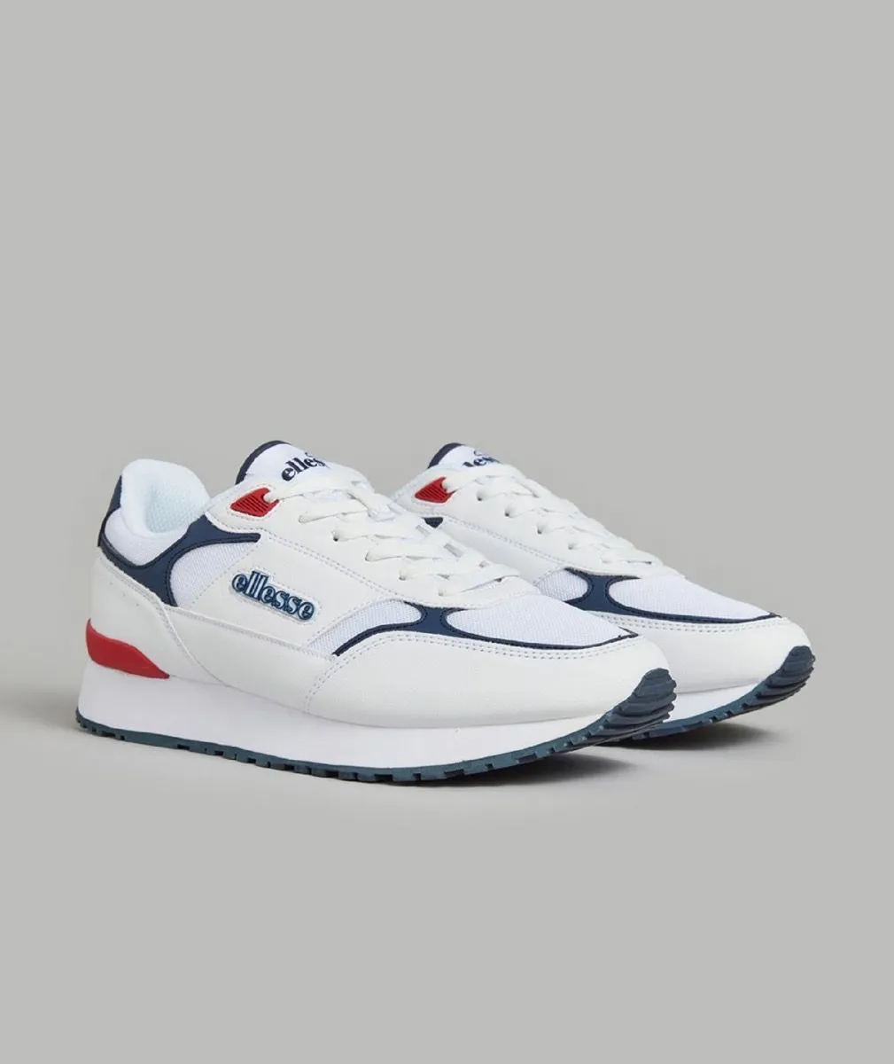 Ellesse Gara Runner Synthetic Trainers New White/Navy