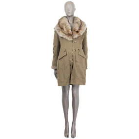 Ermanno Scervino Hooded Parka Cotton Coat 