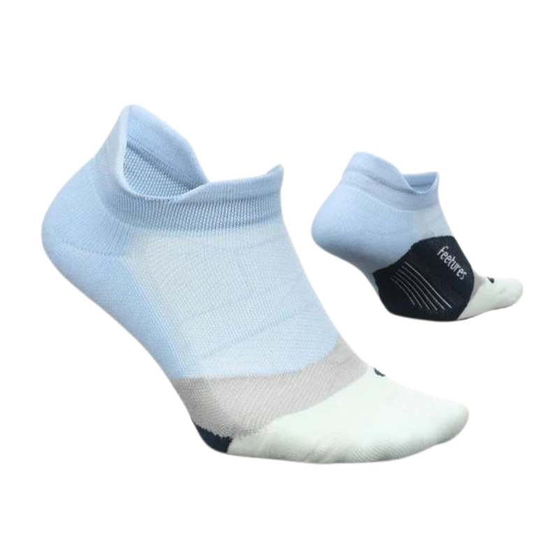 Feetures Elite Light Cushion No-Show Tab Sea Ice Socks