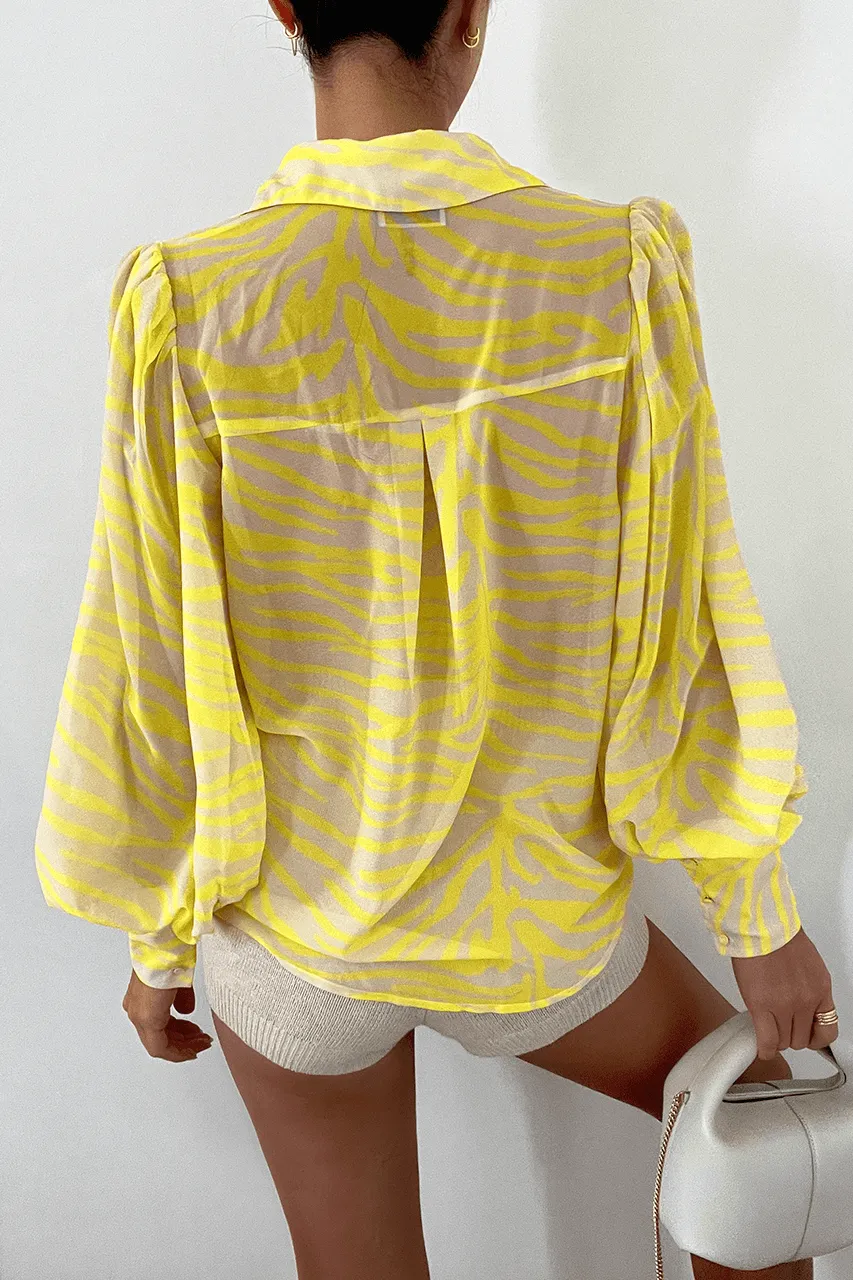 Fleet Blouse - Yellow Print