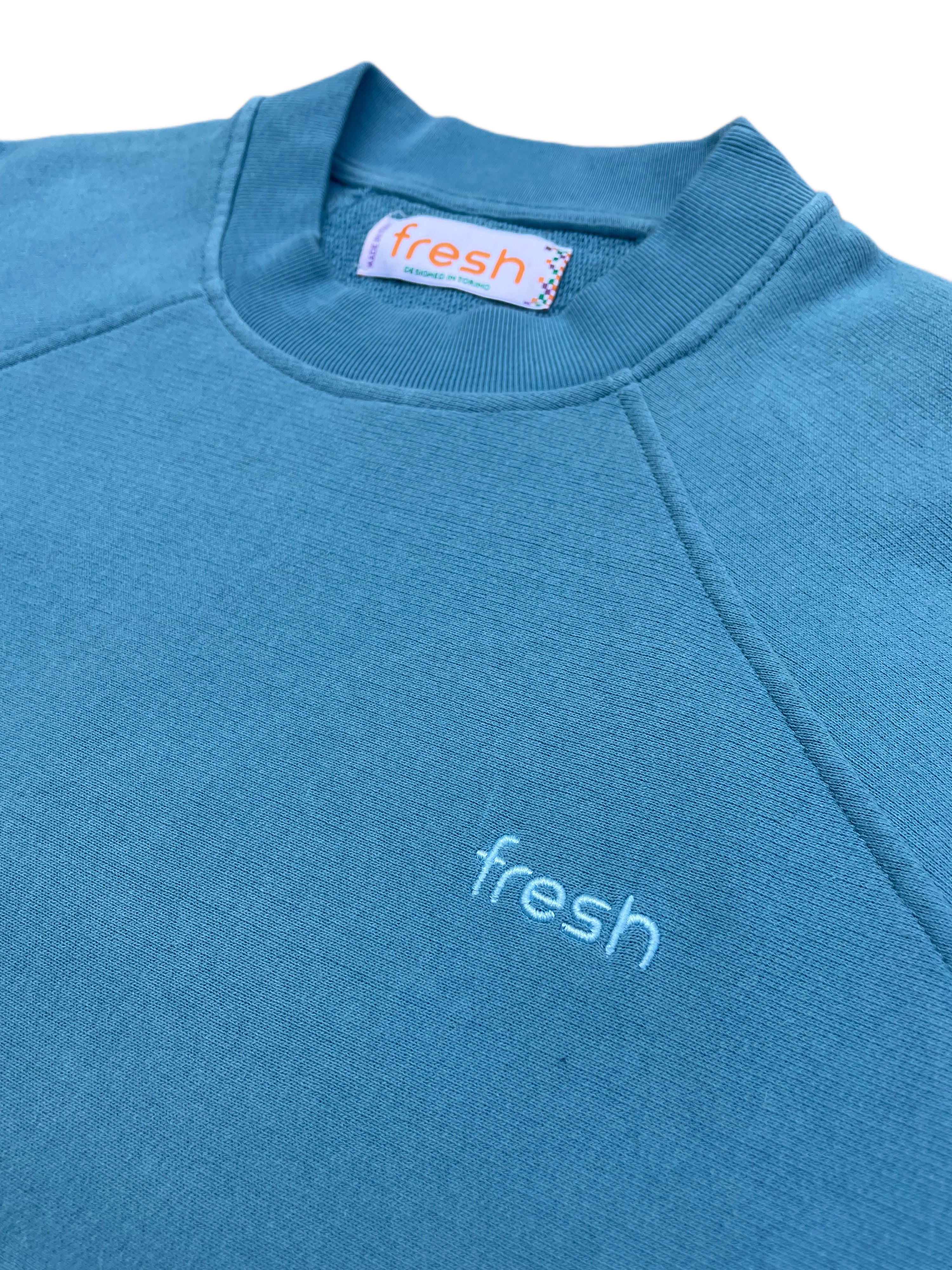 FRESH Billie Cotton Sweatshirt in Light Blue