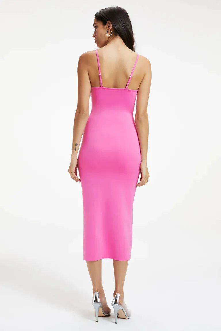 Good American Pink Scuba Dress