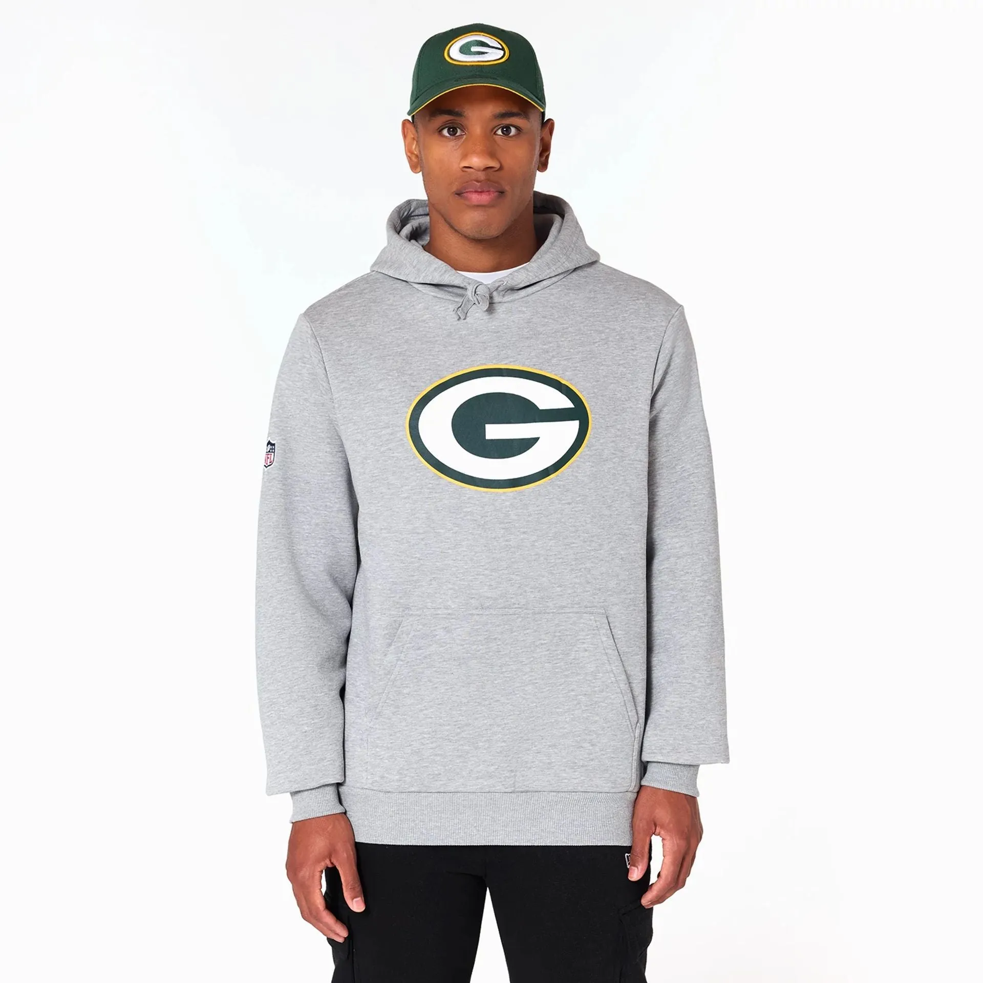 Green Bay Packers NFL Grey Pullover Hoodie