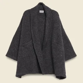 Haori Sweater Coat - Charcoal