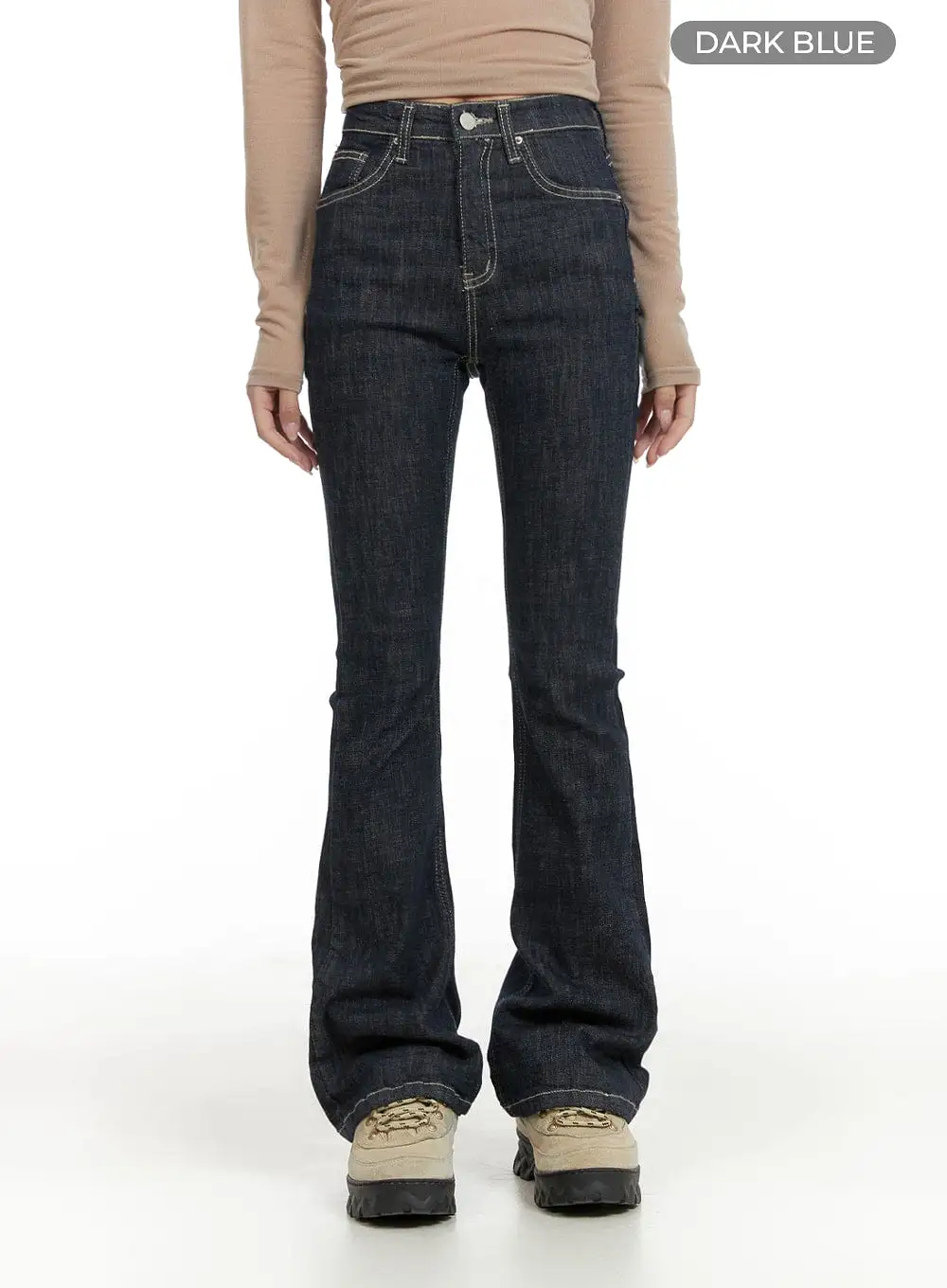 High Rise Slim-Fit Bootcut Jeans CA403