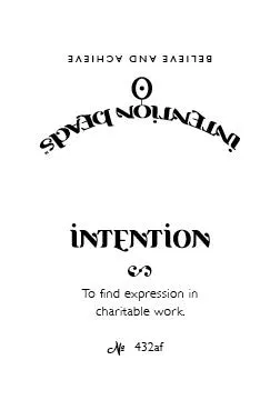 Intention Bracelet: To Find Expression in Charitable Work