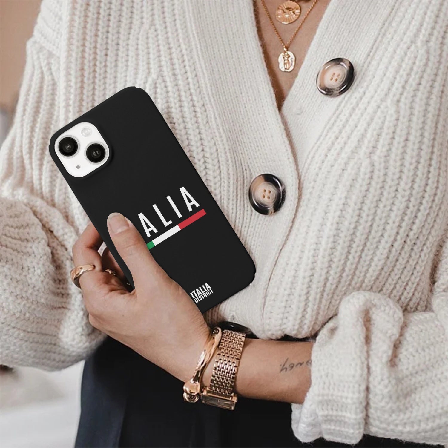 Italy Black Phone Case iPhone 13