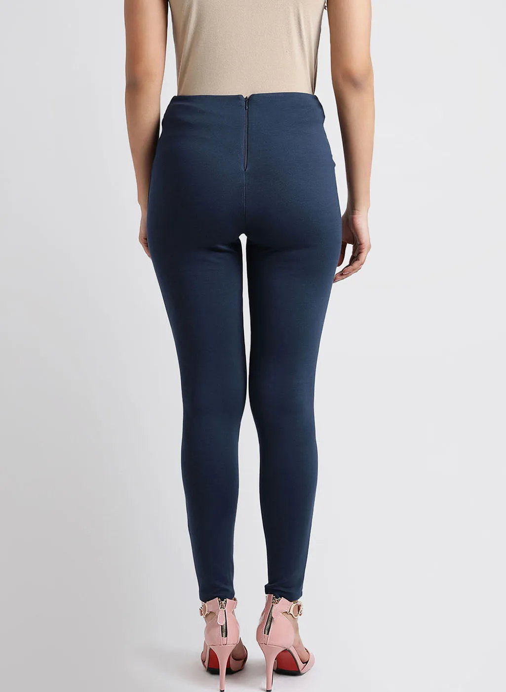 Jeggings With Button Detail