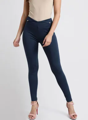 Jeggings With Button Detail