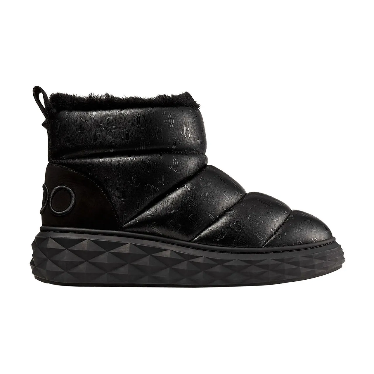 JIMMY CHOO Xan Padded Logo Boots - Black