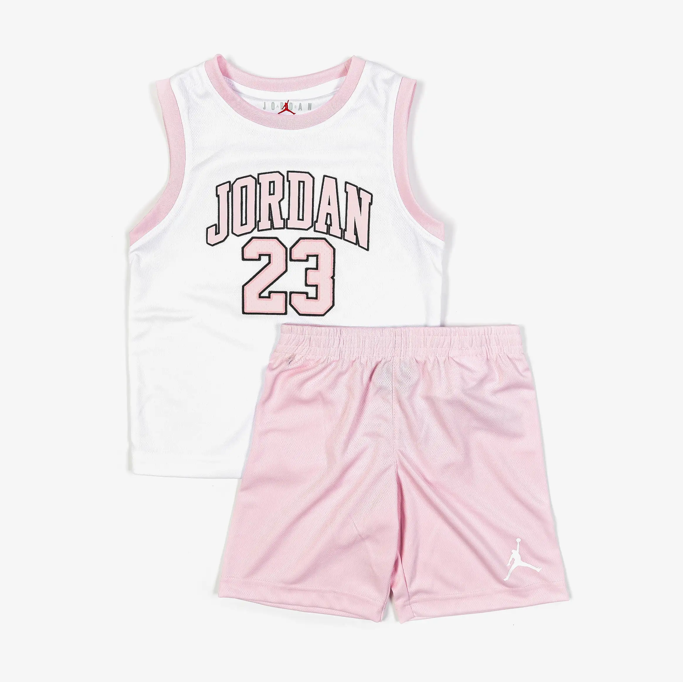 Jordan 23 Shorts Preschool Set (Pink/White)