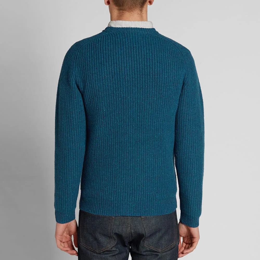 Journal Standard Ribbed Crew KnitBlue