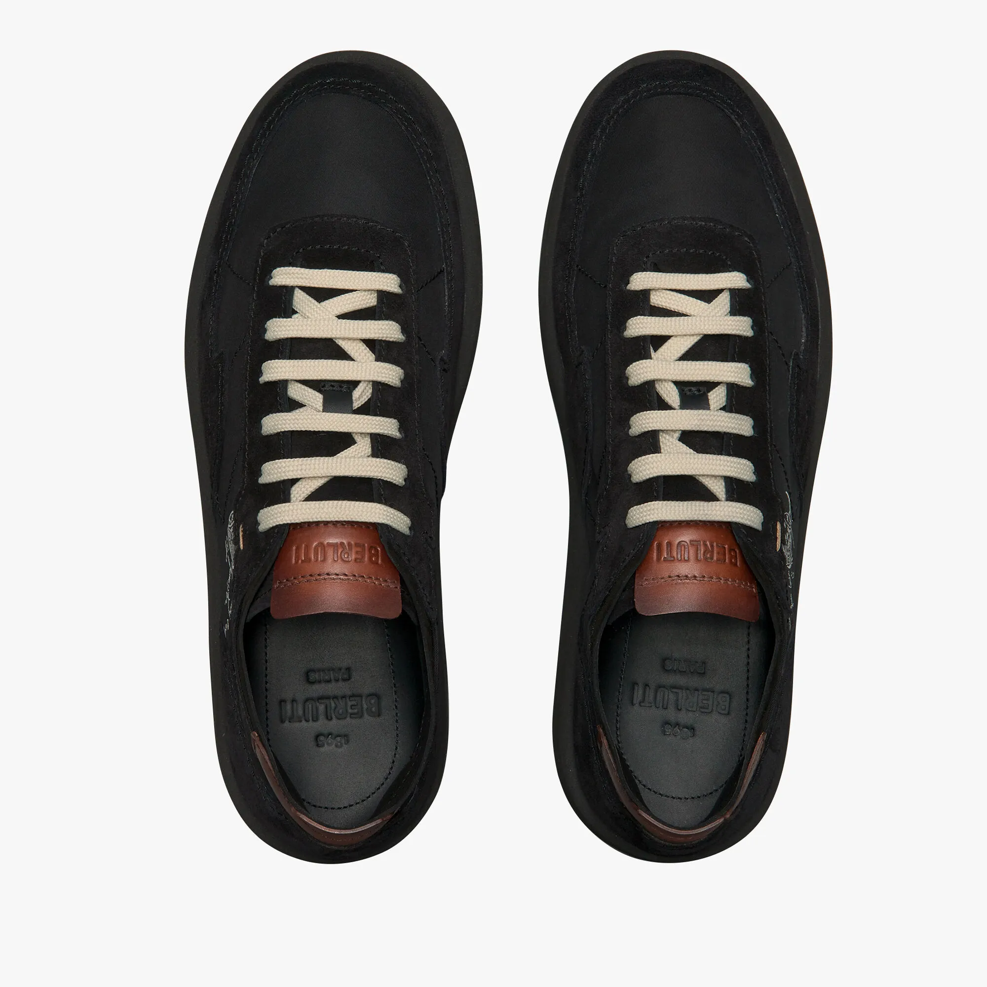 Light Track Suede Calf Leather and Nylon Sneaker