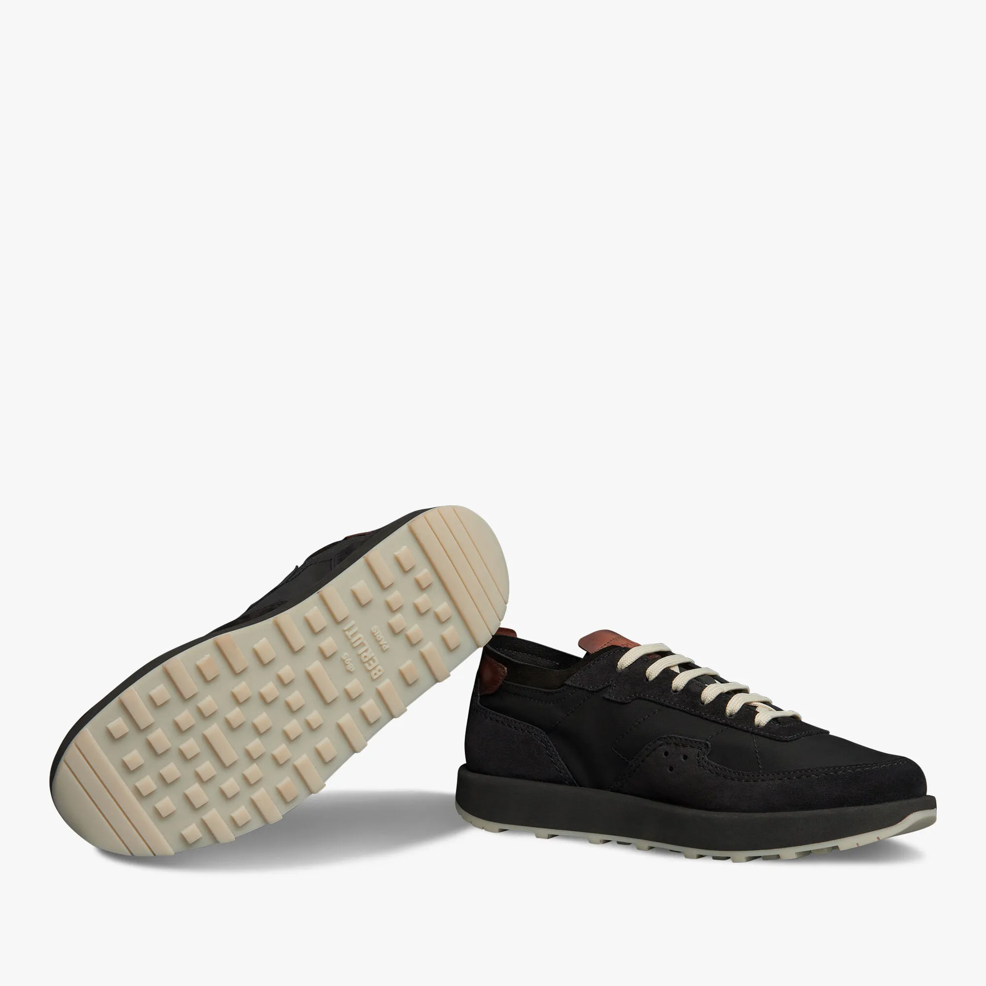 Light Track Suede Calf Leather and Nylon Sneaker